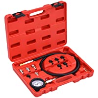 vidaXL Kit de Comprobación de Presión de Aceite 12 Piezas Probadores Automóvil Herramienta de Prueba de Diagnóstico…